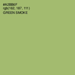 #A2BB6F - Green Smoke Color Image